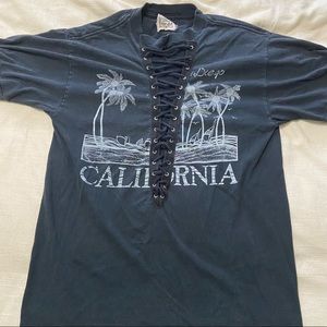 LF Vintage lace up tee